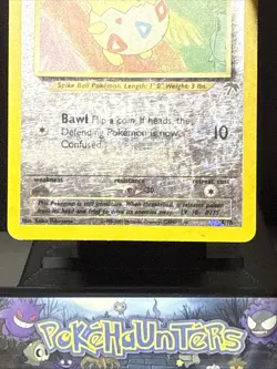 Pokemon Card Togepi 4/18 Southern Islands Set Reverse Holo Rare WOTC Played - Image 3