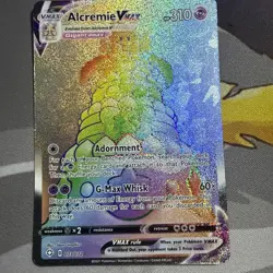 Pokemon Alcremie VMAX TCG Shining Fates Holo Card 073/072 Secret - Image 1