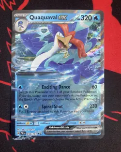 Pokemon TCG Quaquaval ex 052/193 Double Rare Holo English SV02 Paldea Evolved - Image 1