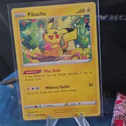 The Pokemon Company Pikachu 052/196 Sword & Shield Holo EN Basic 60HP 50 - Image 1