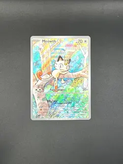 Meowth 106/094 Illustration Rare Phantasmal Flames Pokemon Holo Near Mint - Image 1