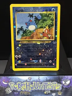 Pokemon Card Marill 11/18 Reverse Holo Southern Islands Set SWIRL Light Play - Image 1