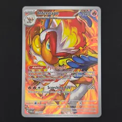 Pokemon TCG Card Infernape 173/167 Twilight Masquerade Illustration Rare - NM - Image 1