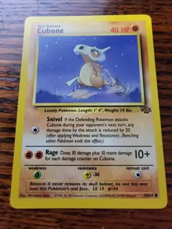LP Cubone 50/64 Jungle- Unlimited Edition Pokemon Card - Image 1