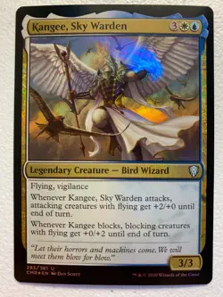 MTG 1x FOIL Kangee, Sky Warden # 283 Commander Legends Magic the Gathering x1 NM - Image 1