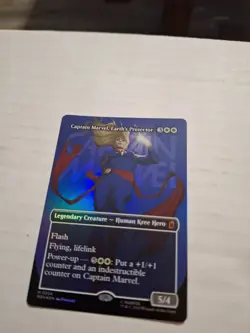 Captain Marvel, Earth’s Protector Borderless Foil Magic The Gathering Marvel 1x - Image 1