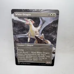 White Dragon Borderless Adventures in the Forgotten Realms Magic: The Gathering - Image 1