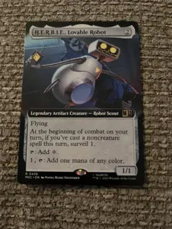 H.E.R.B.I.E., Lovable Robot Extended Art Marvel Super Heroes Mtg Nm 0436 - Image 1