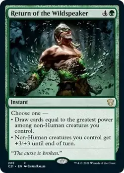 Magic The Gathering MTG RETURN OF THE WILDSPEAKER Strixhaven NM Near Mint - Image 1