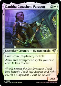 Magic The Gathering MTG DANITHA CAPASHEN, PARAGON FOIL Commander Masters NM - Image 1