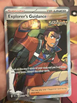 Explorer's Guidance 200/162 Full Art Trainer Temporal Forces Pokemon Card - Image 1