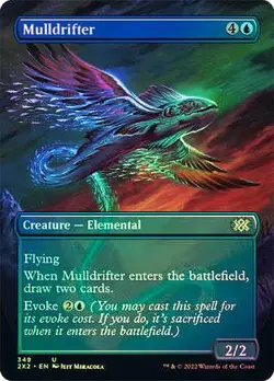 Magic The Gathering MTG MULLDRIFTER BORDERLESS FOIL Double Masters 2022 NM - Image 1