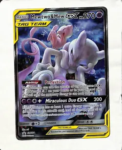 Pokemon TCG Sun & Moon Mewtwo & Mew GX Tag Team SM191 Promo - Image 1