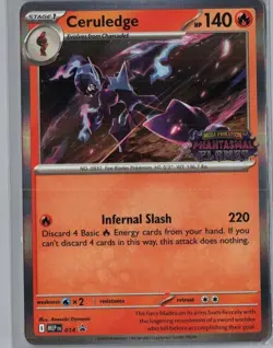 Ceruledge (Prerelease) 014 Holo Promo ME: Mega Evolution Promo Pokemon Holo NM - Image 1