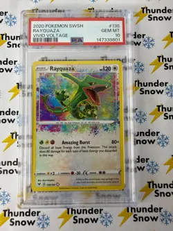 Rayquaza #138 Vivid Voltage 2020 Pokemon PSA 10 - Image 1