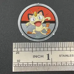 Meowth Pokemon Paper Ginpika Medal Card Nintendo Japanese Rare TCG S206-99 - Image 2