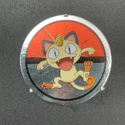 Meowth Pokemon Paper Ginpika Medal Card Nintendo Japanese Rare TCG S206-99 - Image 3