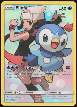 Pokemon Plinfa Secret Rare Welten im Wandel 239/236 NM DE - Image 1
