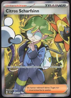 Pokemon Citros Scharfsinn Ultra Rare Sturmische Funken 229/191 NM DE - Image 1