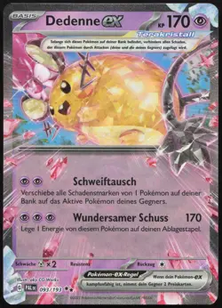 Pokemon Dedenne ex Double Rare Entwicklungen in Paldea 093/193 NM DE - Image 1