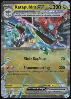 Pokemon Katapuldra ex Double Rare Prismatische Entwicklungen 073/131 NM DE - Image 1