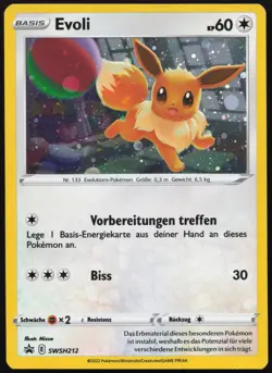 Pokemon Evoli Cosmos Holo SCSC Promokarten SWSH212 NM DE - Image 1
