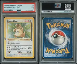 1999 Pokemon Jungle Kangaskhan Holo #5 PSA 1 PR - Image 3