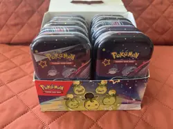 Pokemon TCG Paldean Fates Mini Tin Display Sealed Tins (10 Tins) Factory Sealed - Image 2