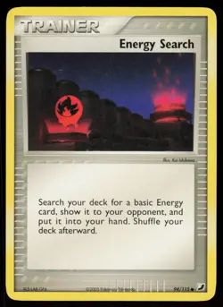 Energy Search 9/12 EX Trainer Kit 2 Minun Pokemon Lightly Played - Image 1