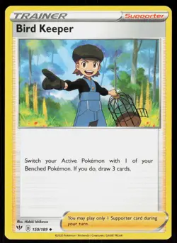 Bird Keeper 159/189 Uncommon Darkness Ablaze Pokemon Near Mint - Image 1