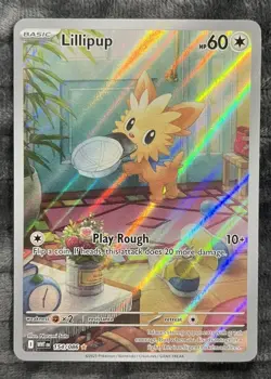 Lillipup 154/086 SV: White Flare - Pokemon Card - NM - Image 1