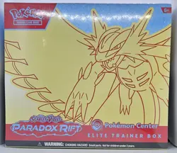 Paradox Rift Pokemon Center PC Elite Trainer Box ETB Roaring Moon (Sealed) Promo - Image 1