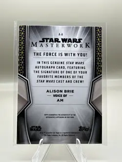 2025 Star Wars Masterwork Alison Brie as AM On-Card Auto - Image 2