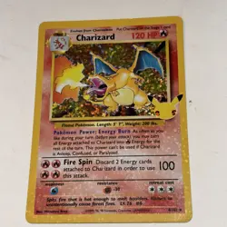 Pokemon 25th Anniversary Charizard 4/102 Mint Condition - Image 1