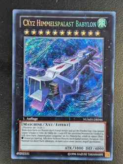 CXyz Himmelspalast Babylon NUMH-DE046 Secret Rare Deutsch NM Yugioh - Image 1