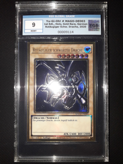 Yu-Gi-Oh! Rotaugiger schwarzer Drache, MAGO-DE003, Gold Rare, 1.A., Mint - Image 1