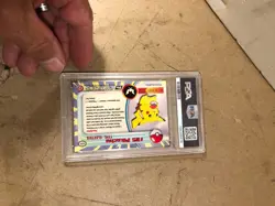 1999 Pokemon card Topps 25 Pikachu Foil PSA graded - Image 2