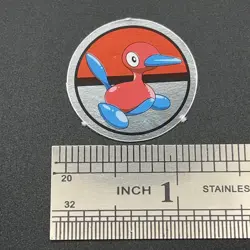 Porygon2 Pokemon Paper Ginpika Medal Card Nintendo Japanese Rare TCG S206-97 - Image 2