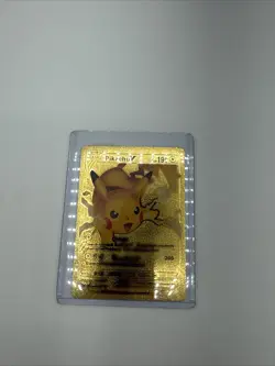 Pikachu V 043/185 HP190 Gold Foil Fan Art Display Card - Image 1