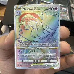 Mewtwo VSTAR (Secret) 079/078 Pokemon GO - Secret Rare NM Holo Pokemon TCG CARD - Image 1
