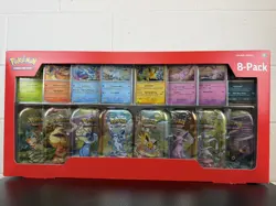 Pokemon TCG Prismatic Evolutions Costco 8 Mini-Tin Bundle w/ Promo Cards NEW - Image 1
