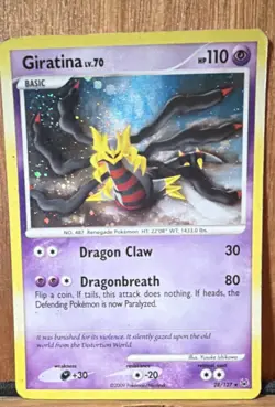 Pokemon Giratina Lv. 70 Holo Rare Deck Exclusives 028/127 2009 110 HP Card - Image 1
