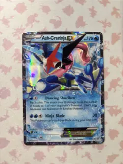 Pokemon Ash-Greninja EX Promo Holo XY133 XY Basic 170 HP Ninja Blade Card - Image 1
