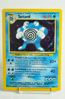 Pokemon card Tartard (Poliwrath) 13/102 Holo Rare Set de Base 1999 French MP - Image 1