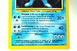 Pokemon card Tartard (Poliwrath) 13/102 Holo Rare Set de Base 1999 French MP - Image 3