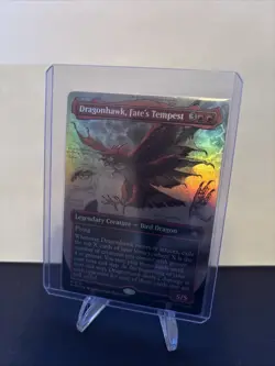 Dragonhawk, Fate's Tempest (Borderless) Bloomburrow Foil - Image 1