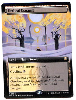 MTG Umbral Expanse EXTENDED ART Non-Foil NM Secrets of Strixhaven SOS #0108 Rare - Image 1