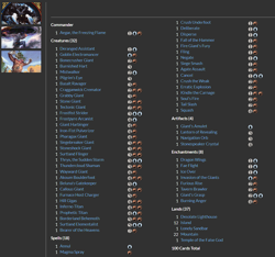 Aegar, the Freezing Flame MTG EDH Commander Deck ! Izzet GIANTS! - Image 2