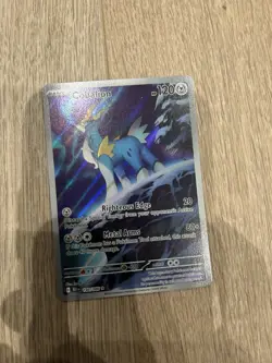Pokemon TCG Illustration Rare Cobalion 144/086 Black Bolt Holo NM - Image 1