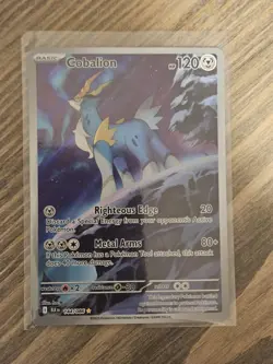 Pokemon TCG Cobalion 144/086 Illustration Rare Black Bolt NM - Image 1